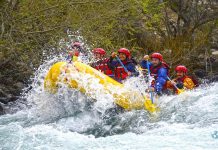 Rafting en el río Aluminé Rafting en el río Aluminé