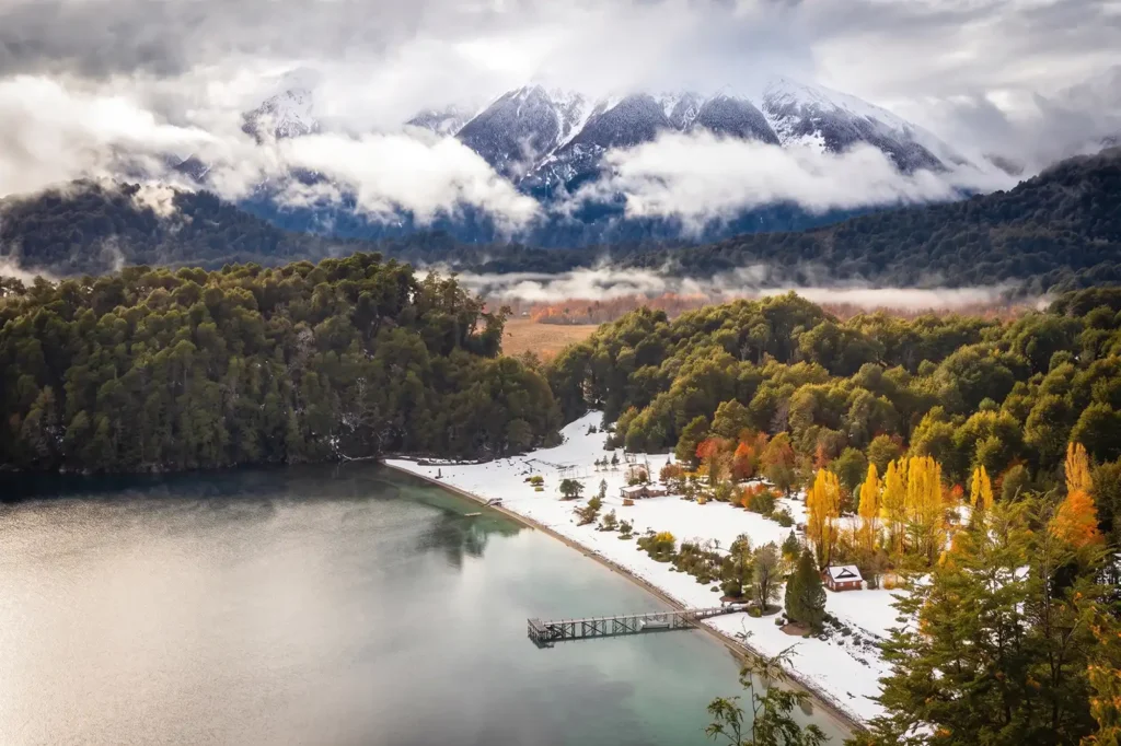ruta de los siete lagos en invierno